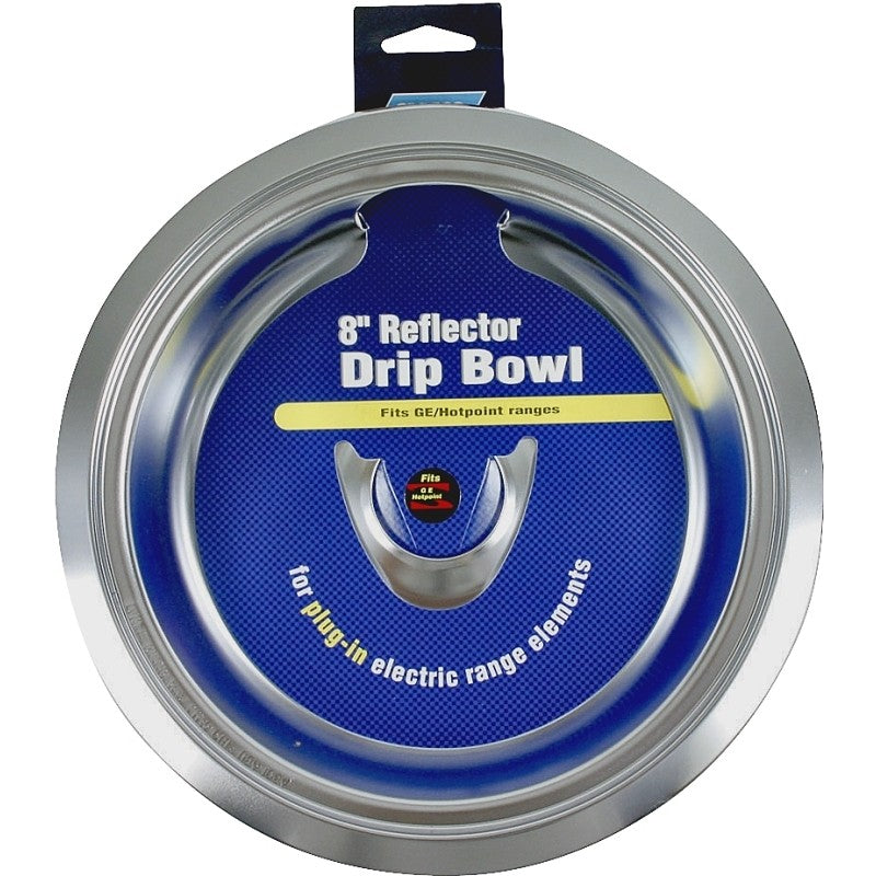 Camco USA 00413 Drip Bowl, For: Plug-In Electric Range Elements and Only GE/Hotpoint Electric Ranges, 8 in Dia