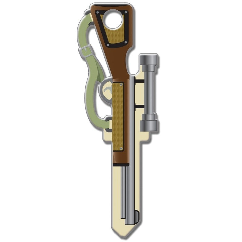 Lucky Line Key Shapes Series B118S Key Blank, Rifle, Brass, Enamel-Coated, For: Schlage Locks (Pack of 5)