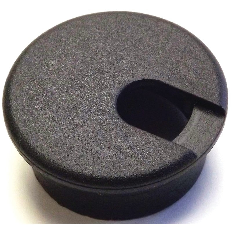 Jandorf 61604 Desk Grommet, 1-1/2 in Dia Cable, Polystyrene, Black