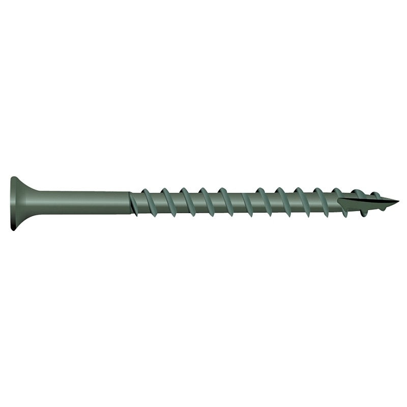 Camo 0341159 Deck Screw, #9 Thread, 2-1/2 in L, Bugle Head, Star Drive, T25 Drive, Carbon Steel, 1750/PK