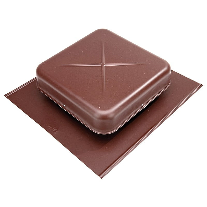 Lomanco LomanCool 550BR Static Roof Vent, 15-3/8 in OAW, 50 sq-in Net Free Ventilating Area, Aluminum, Brown (Pack of 6)