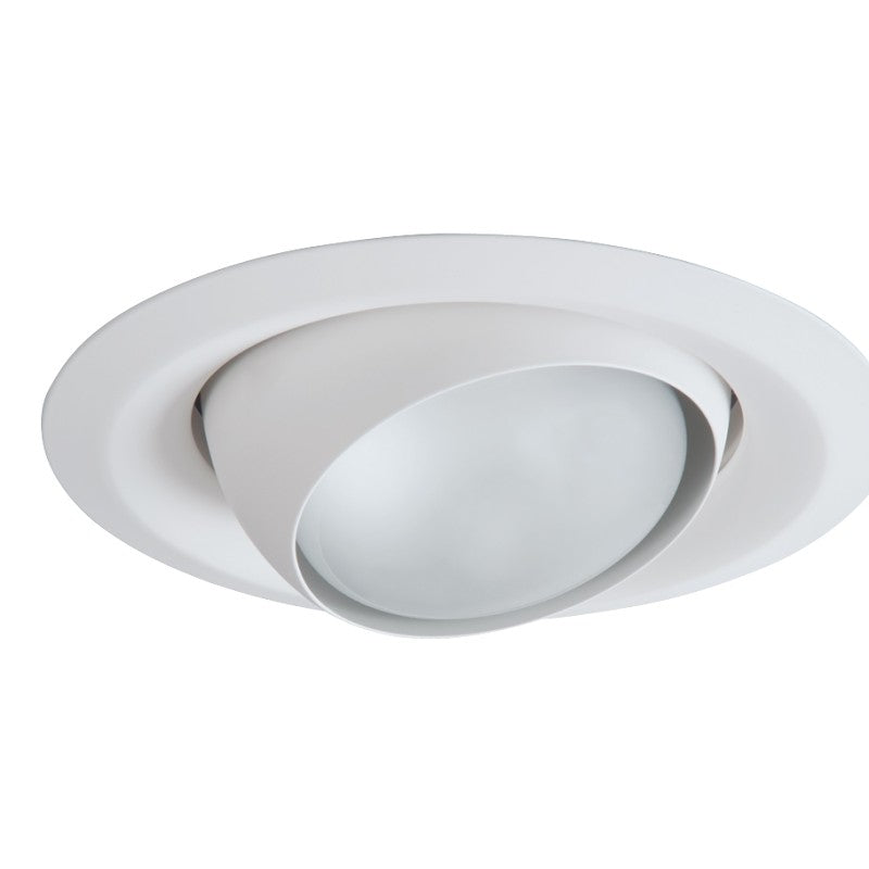 Eaton Lighting RE-6130WH Eyeball Trim, Aluminum Body, White