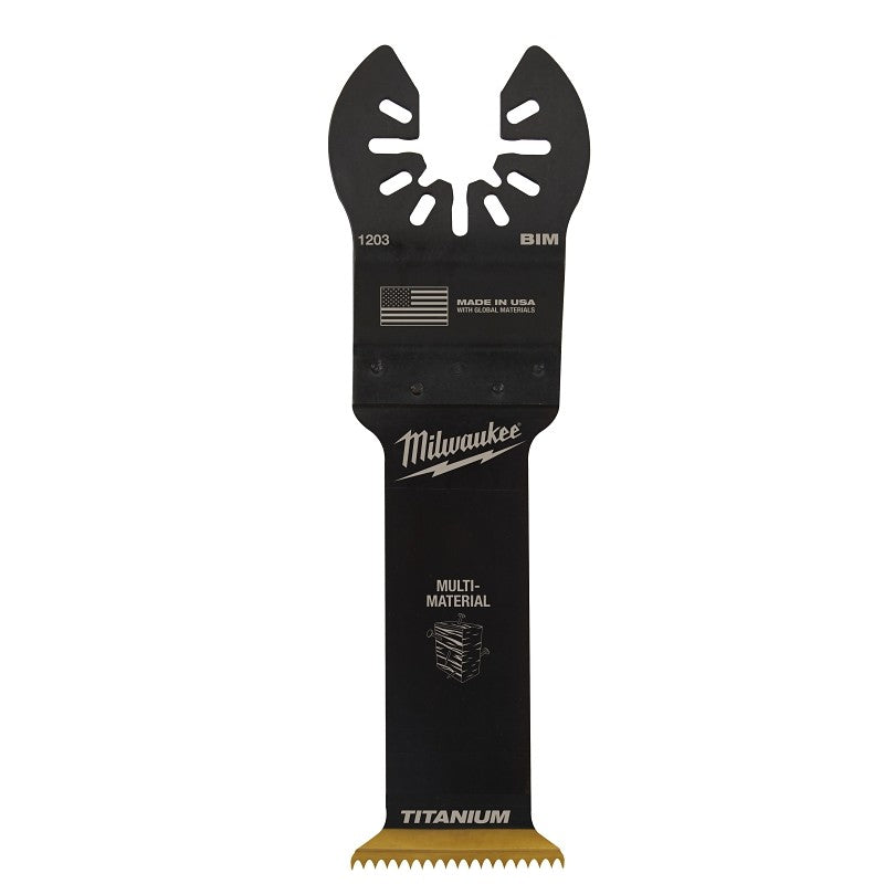 Milwaukee 49-25-1203 Blade, 1-1/4 in, 1-5/8 in D Cutting, HCS/Titanium