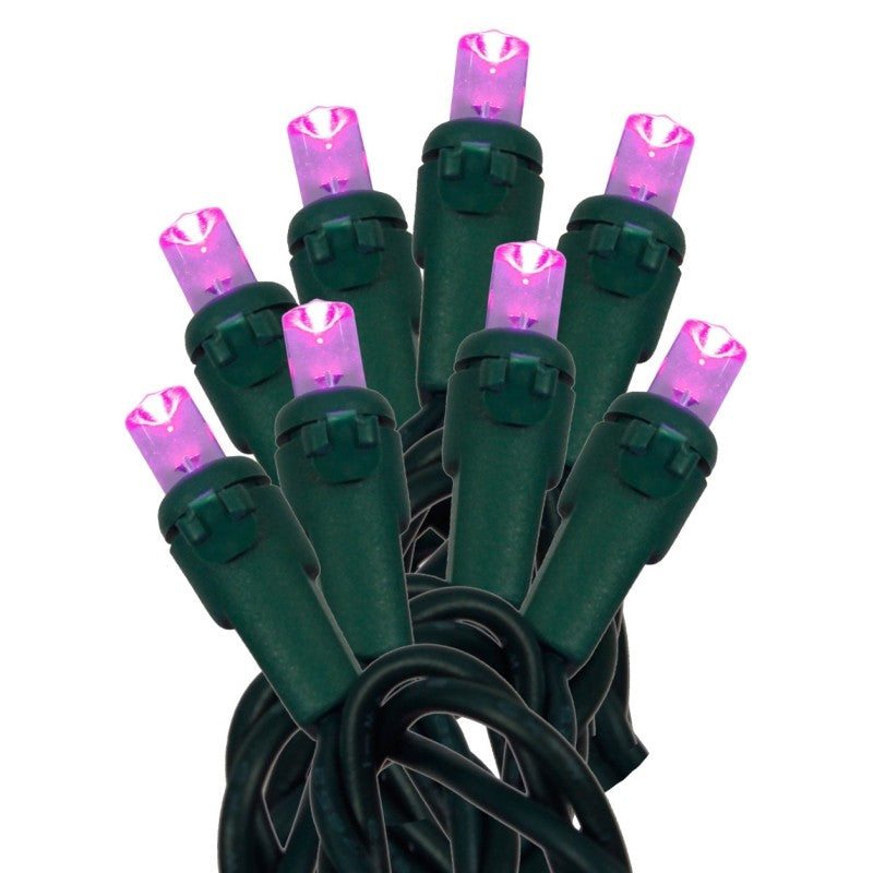 Hometown Holidays U15E302H Light Set, Christmas, 120 V, 4.8 W, 70-Lamp, LED Lamp, Purple Lamp, 18.58 ft L