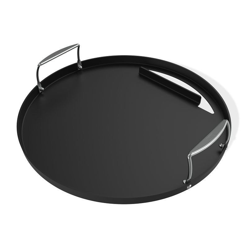 Weber 3400382 Griddle Insert, Rust-Resistant, Carbon Steel, Black, For: 22 in Weber Charcoal Grills