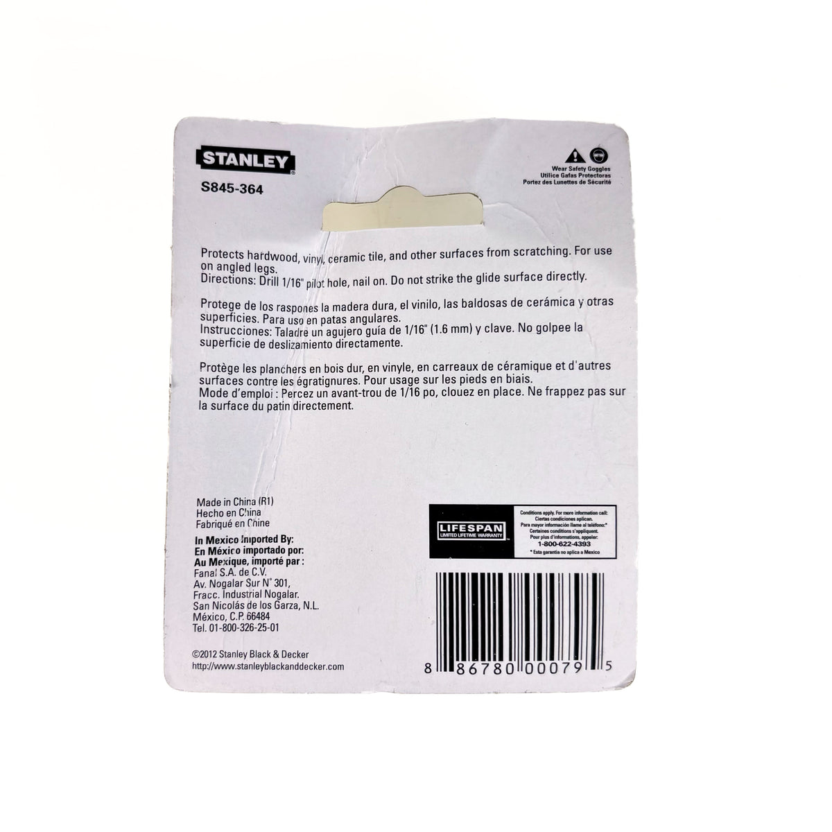 Nail On Felt Pads With Brass Swivels 1 Inch 4 Pack