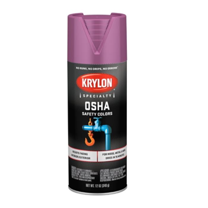 Krylon K01929777 Safety Spray Paint, Gloss, Safety Purple, 12 oz, Can