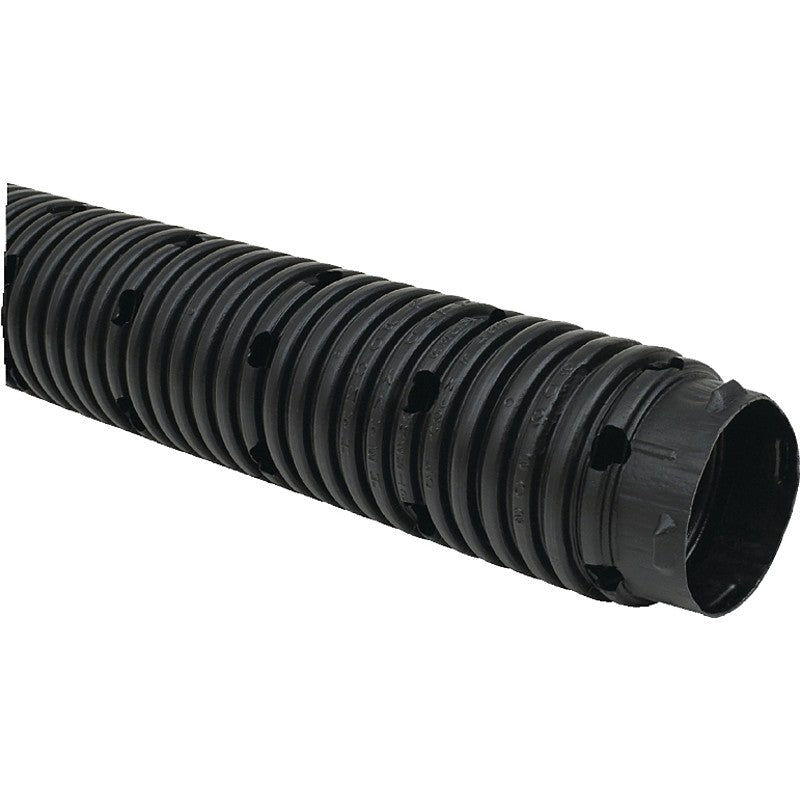 ADS 04020100H Pipe Tubing, Perforated, Single-Wall, 100 ft L