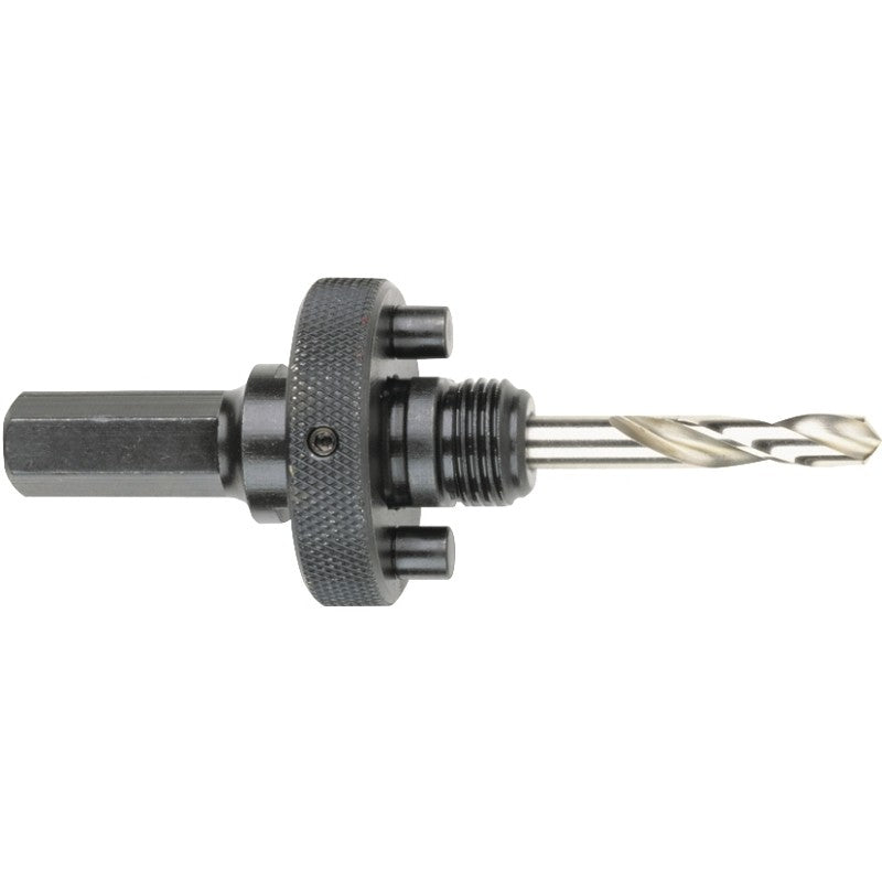 Milwaukee 49-56-7240 Hole Saw Arbor, 5/8-18 Thread, 7/16 in Shank, Hex Shank, Hardened Steel