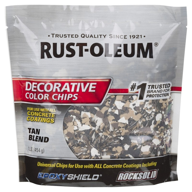 Rust-Oleum 312447 Color Chip, Solid, Tan Blend, 1 lb Bag