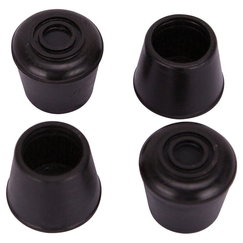 ProSource FE-50634-B Furniture Leg Tip, Round, Rubber, Black, 3/4 in Dia, 3/4 in H (Pack of 20)