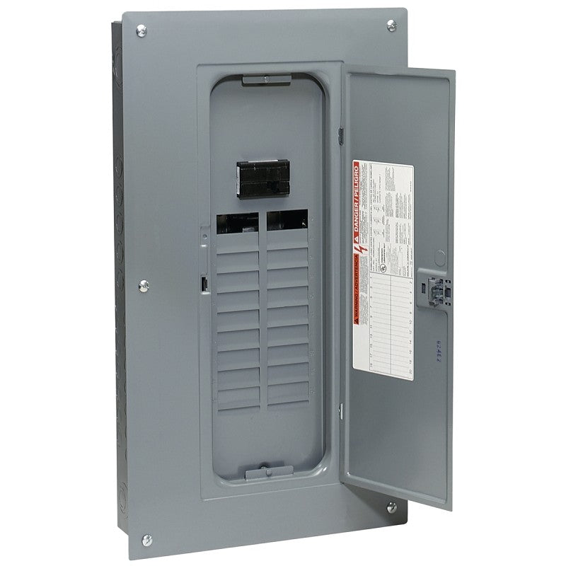 Square D HOM2040M100PC Load Center, 40 -Pole, 100 A, 20 -Space, Plug-On Neutral, NEMA 1 Enclosure