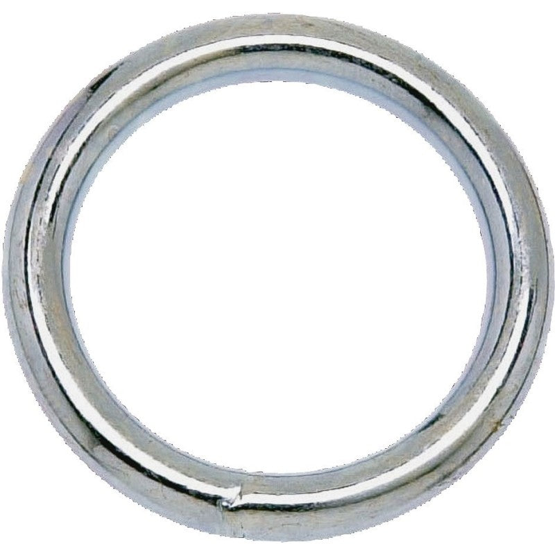 Campbell T7665032 Welded Ring, 200 lb Working Load, 1-1/4 in ID Dia Ring, #7 Chain, Steel, Nickel-Plated