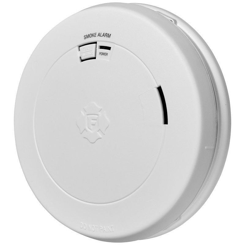 First Alert 1046731 Smoke Alarm with Slim Profile Design, Photoelectric Sensor, White (POS)