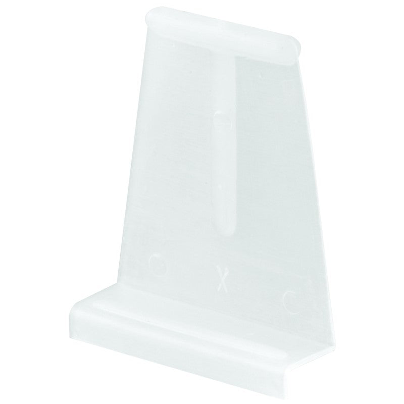 Make-2-Fit PL 7756 Spline Channel Pull Tab, 15/16 in W x 1/4 in D x 1-5/32 in H Dimensions, Plastic, White, Raw, 6/CD