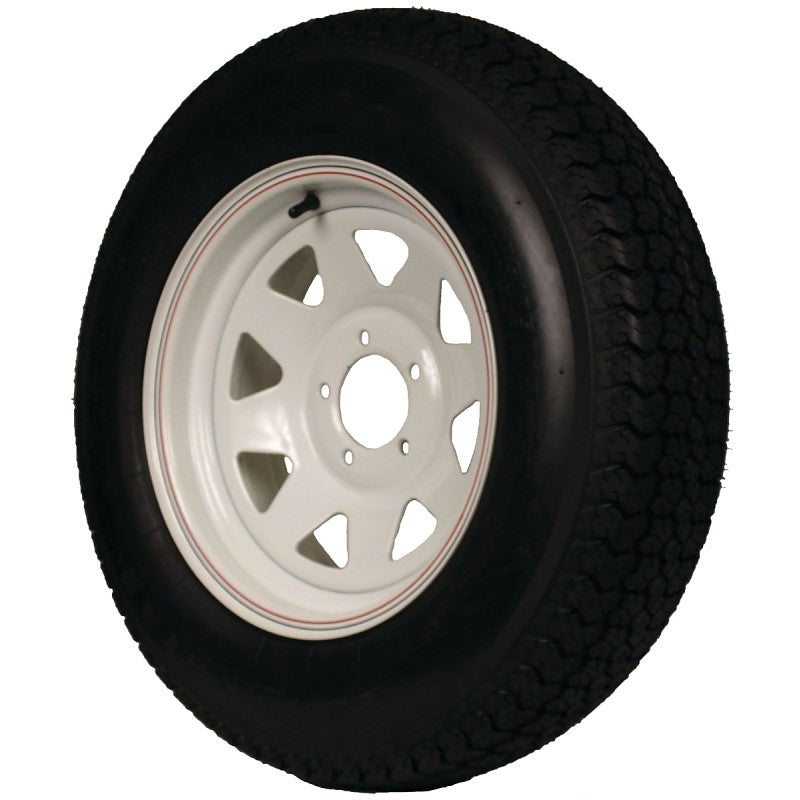 MARTIN Wheel DM175D3C-5CT/C-I Trailer Tire, 1360 lb Withstand, 4-1/2 in Dia Bolt Circle