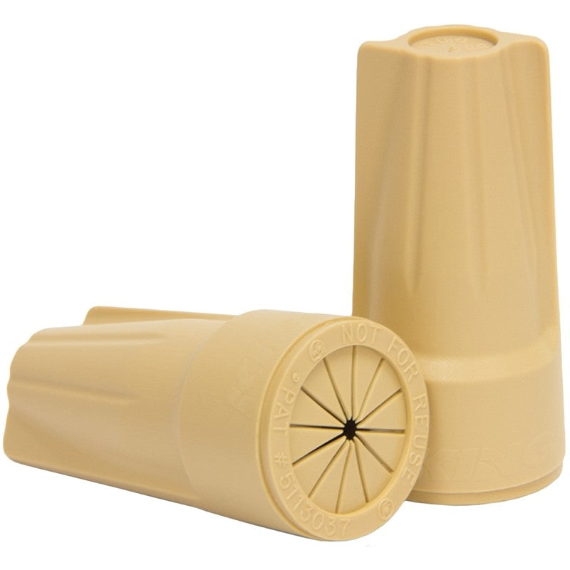 King Innovation Dryconn Series 20101 Wire Connector, Tan, 22 to 6 AWG Wire, Copper Contact, 4/CD