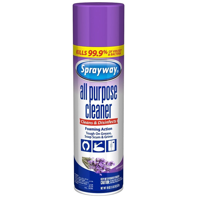 Sprayway SW5013R All-Purpose Cleaner, 19 oz, Liquid, Lavender (Pack of 6)