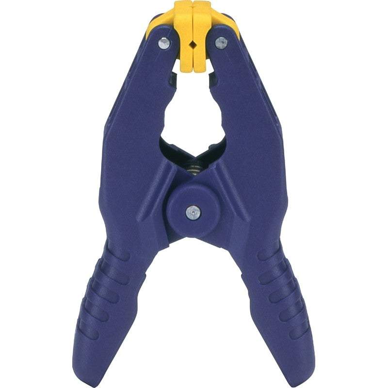 Irwin 58100 Spring Clamp, 1 in Clamping, Resin, Blue/Yellow