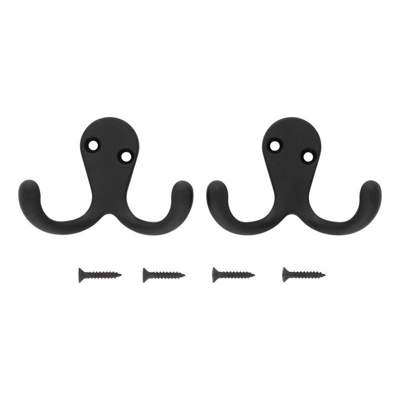 National Hardware N830-596 Cloth Hook, 35 lb, 2-Hook, Matte