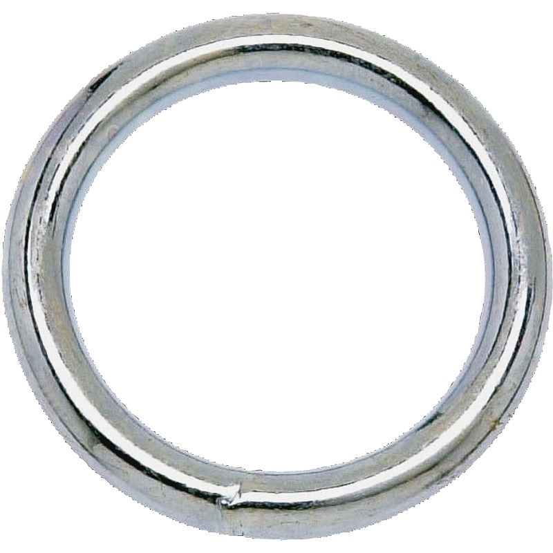 Campbell T7662114 Welded Ring, 150 lb Working Load, 1-1/8 in ID Dia Ring, #7B Chain, Solid Bronze, Polished