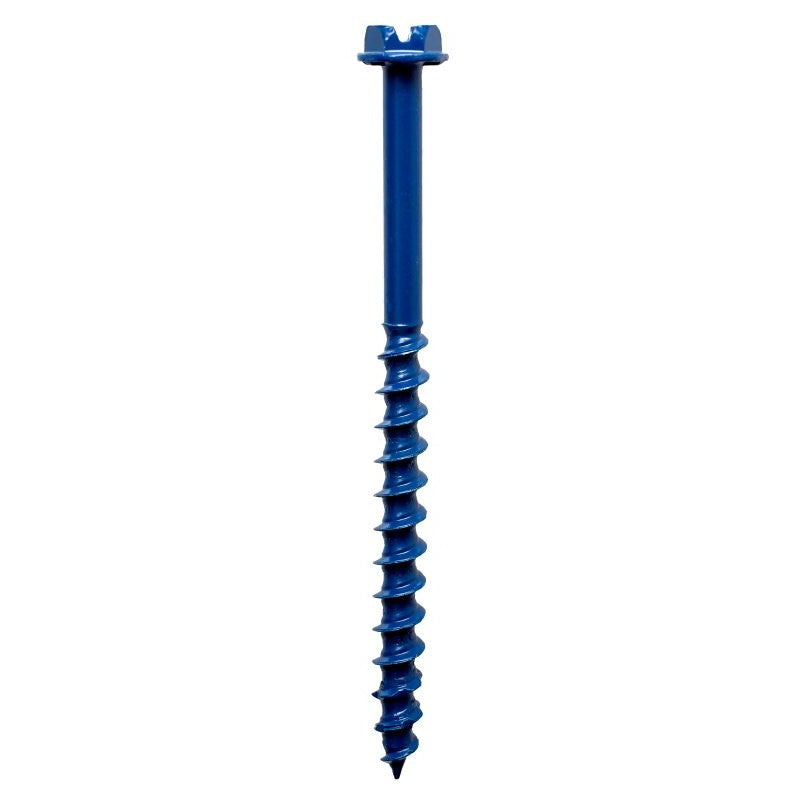 Simpson Strong-Tie Titen Turbo TNT18234HC75 Screw Anchor, 2-3/4 in L, Carbon Steel, Ceramic-Coated/Zinc, 3/16 in Dia