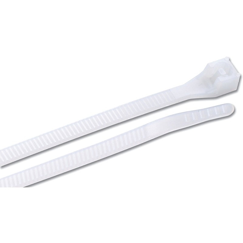 Gardner Bender 46-311 Cable Tie, 0.27 in Max Bundle Dia, Double-Lock Locking, 6/6 Nylon, Natural, 11 in L, 300/BAG