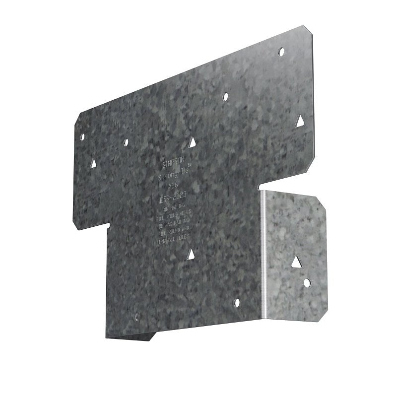 Simpson Strong-Tie AC AC6Z Post Cap, 6 x 6 in Post/Joist, Steel, ZMAX (Pack of 20)