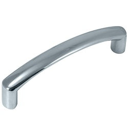 Laurey Aventura Series 74626 Cabinet Pull, 104 mm L Handle, 23 mm H Handle, Zinc, Polished Chrome