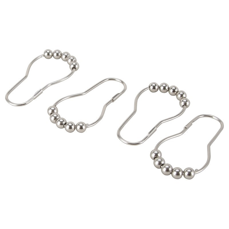 Simple Spaces SD-BH-SN Roller Ball Curtain Hook, Steel, Brushed Nickel, 1-1/2 in W, 3 in H