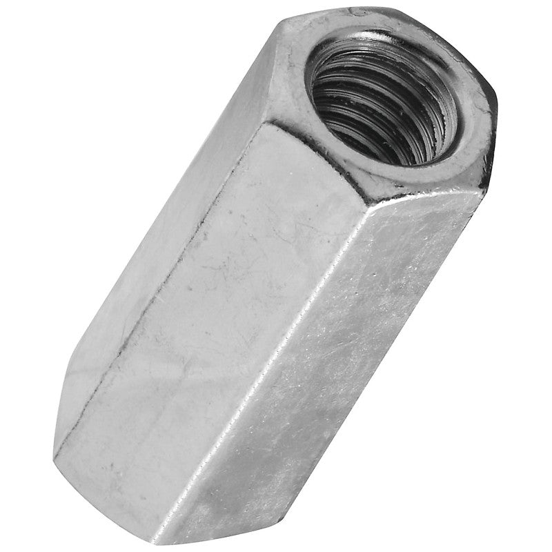 National Hardware 4003 Series N182-691 Coupling Nut, UNC Thread, 7/16-14 Thread, Steel, Zinc