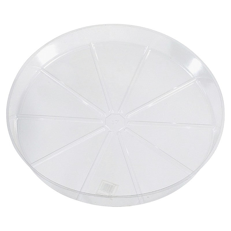Gardener's Blue Ribbon VS12VUS Planter Saucer, 12 in Dia, Vinyl, Clear (Pack of 25)