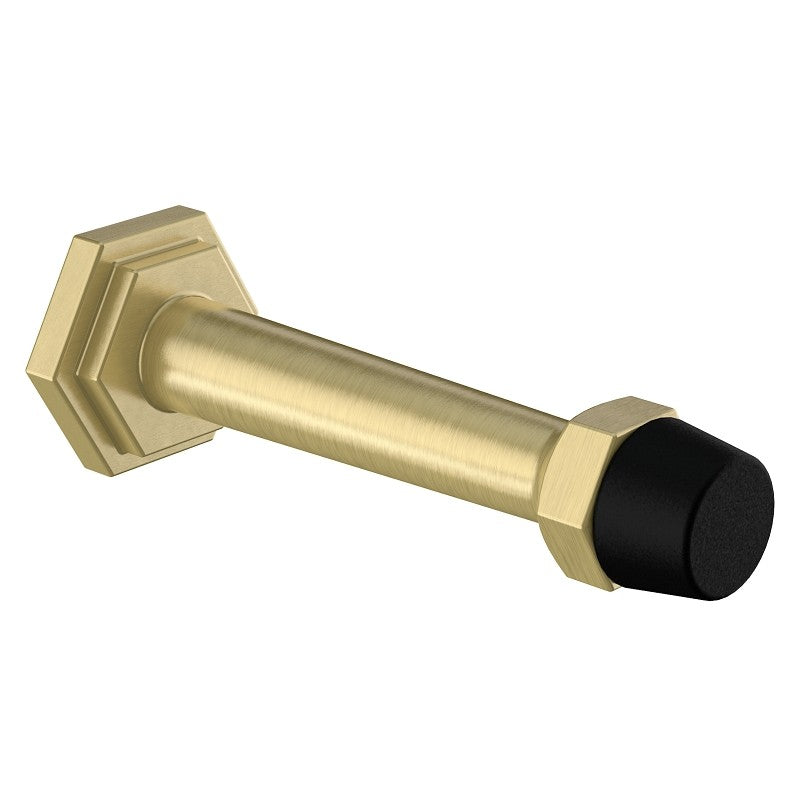 National Hardware Powell N830-532 Door Stop, 31/32 in Dia Base, 3 in Projection, Zinc, Brushed Gold