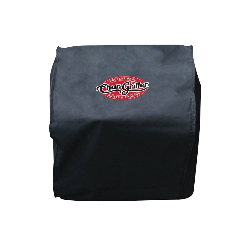 Char-Griller 2455 Side Fire Box Grill Cover, 20 in W, 18 in D, 18 in H, Polyester, Black
