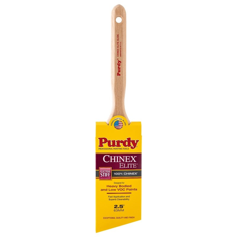 Purdy 144152925 Trim Brush, Hardwood Handle, 2-1/2 in W, Nylon Bristle, Fluted Handle