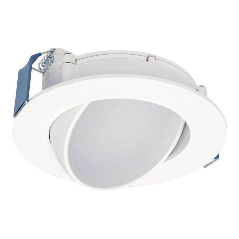 Halo HLA4 Series HLA406VWFL9FS1EMW Downlight, 10.15 W, 120 V, LED Lamp, White, Matte