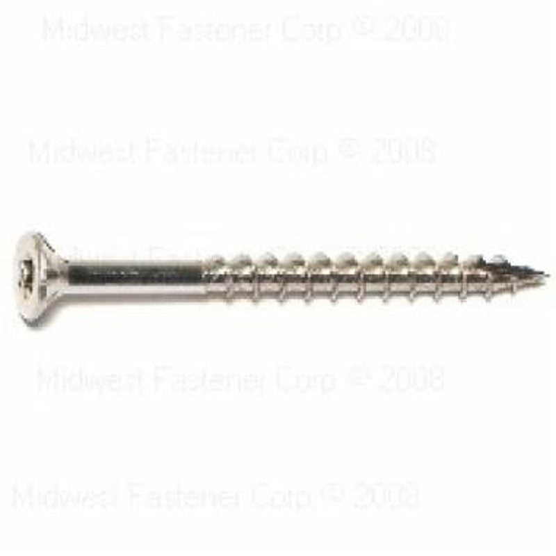 SaberDrive 50218 Deck Screw, #9 Thread, 2 in L, Stainless Steel, 124 PK