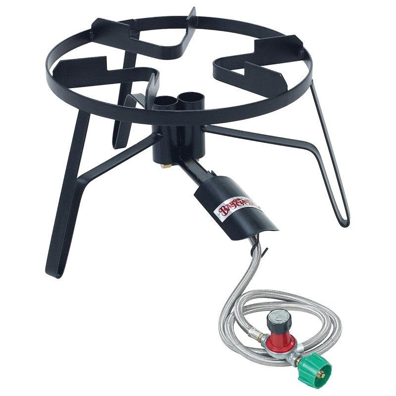 Bayou Classic SP2 Jet Cooker with Hose Guard, 2-Burner, LPG, 210,000 Btu, Manual Ignition, Steel