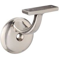 Single Hole Round Handrail Bracket Pewter