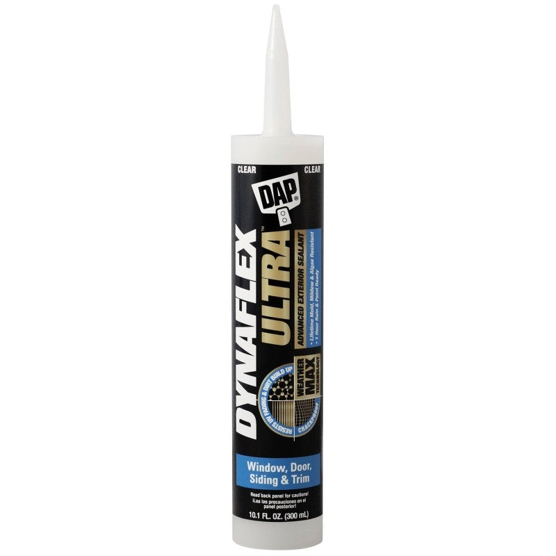 DAP DYNAFLEX ULTRA 7079818212 Advanced Exterior Sealant, Clear, 40 to 100 deg F, 10.1 oz Cartridge