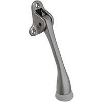 Kick Down Door Holder 5 Inch Solid Brass Satin Nickel