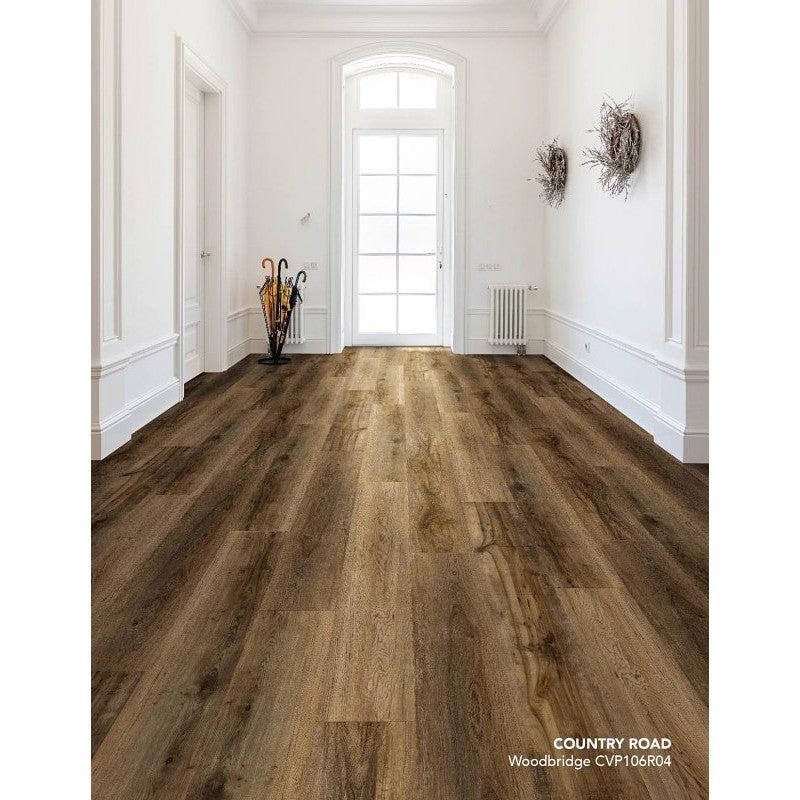 Healthier Choice Flooring CVP106R04 Flooring Plank, 60 in L, 9 in W, Pressed Bevel Edge, Stone Polymer Composite/Vinyl