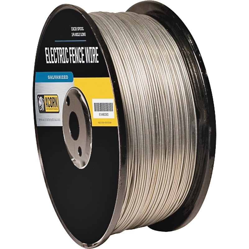 Acorn International EFW1414 Electric Fence Wire, 14 ga Wire, Metal Conductor, 1/4 mile L