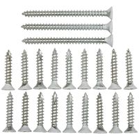 Door Hinge Reinforcement Screws #9 By 1 & 2-1/4 Inch White
