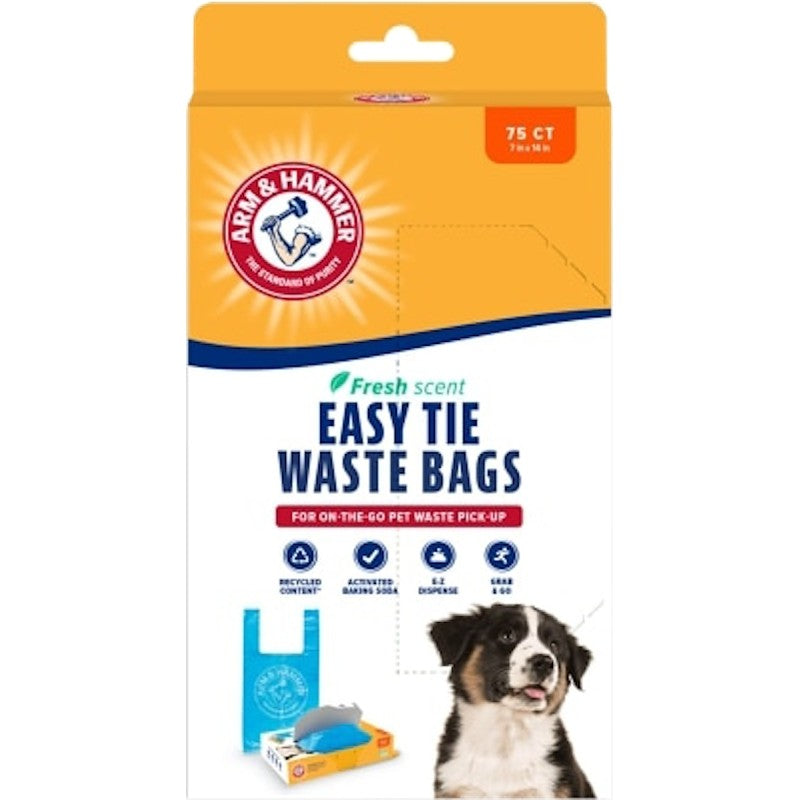 Arm & Hammer 71041 Disposable Waste Bag, Plastic, Blue