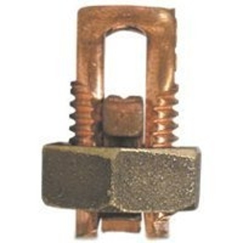nVent ERICO ESB2 Split Bolt Connector, #6 to #2 Wire, Silicone Bronze Alloy, Bronze (Pack of 50)