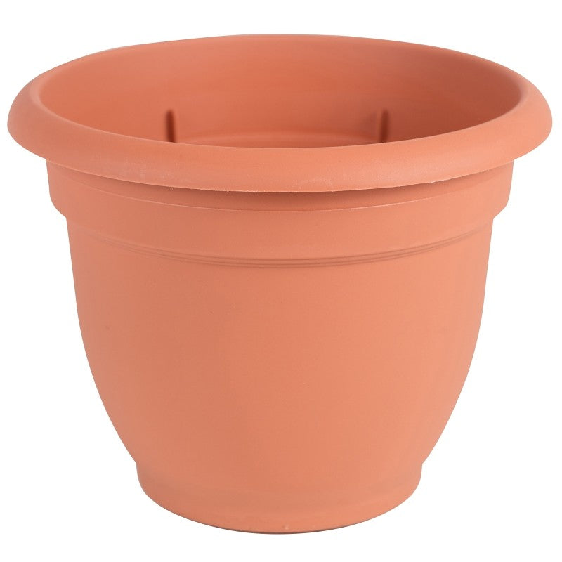 Bloem 20-56116 Planter, 16 in Dia, 13-3/4 in H, 17-3/4 in W, Round, Plastic, Terra Cotta