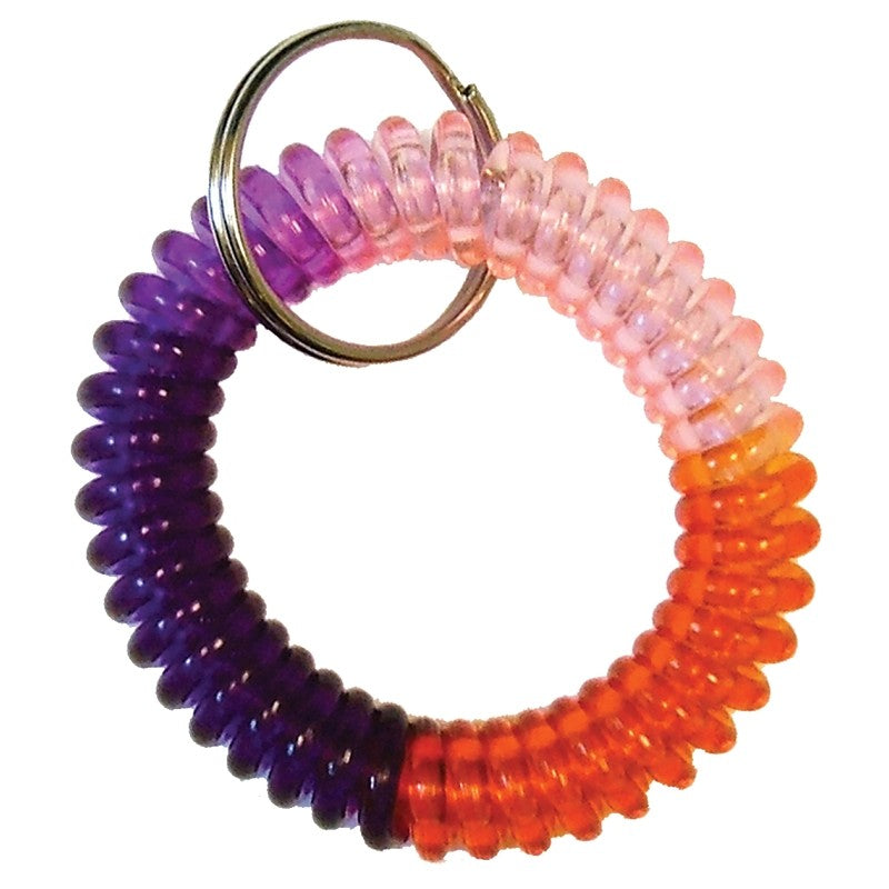 Hy-Ko KC355 Key Ring, 1/2 in L x 2-3/4 in W x 5-1/2 in H Dimensions, Multi-Coiled (Pack of 5)
