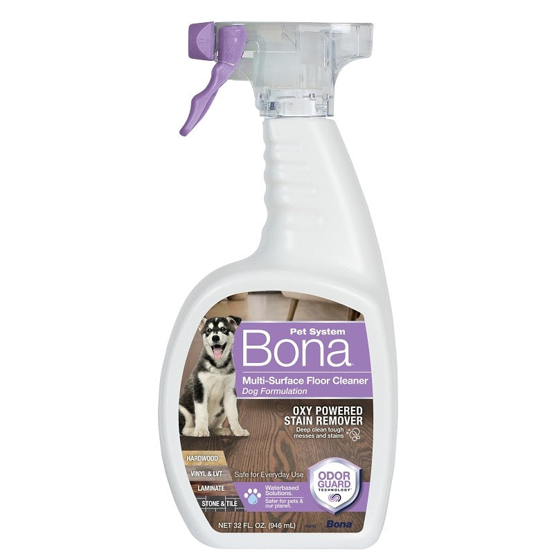 Bona WM853051001 Dog Formulation Floor Cleaner, 32 oz Bottle, Liquid