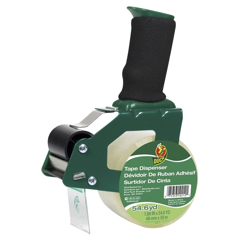 Duck 669332 Tape Dispenser, 1.88 in Max Tape W, Clear